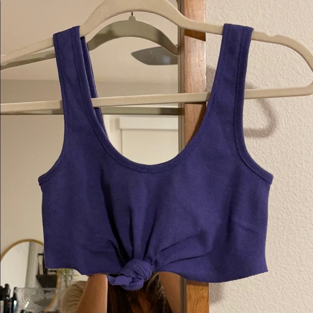 Free People Movement Crop Top Tie Bra